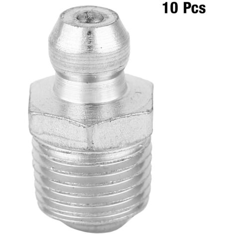 10 pièces M10  1 graisseur robuste et Durable pour machines d'ingénierie (droit)