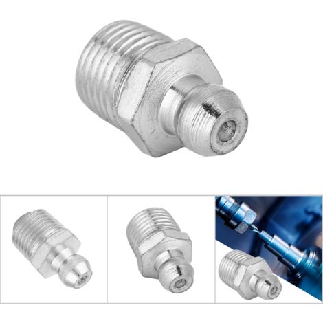 10 Pièces M101 Graisseur Robuste pour Machines de Génie Civil (Droit)