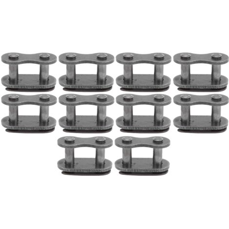 10 pièces Maillon de Chaîne 420 pour Moto Dirt, Quad ATV et Scooter - Accessoire de Remplacement
