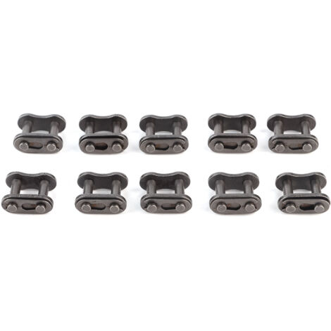 10 Pièces Maillon de Jonction Chaîne 428 en Acier pour Motos - Maître Lien Connecteur