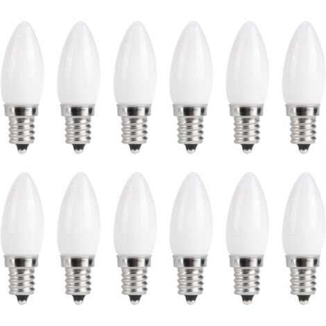 10 pieces Mini E12 LED candelabra bulbs 1.5W AC 230V for home car cabinet hotel lighting