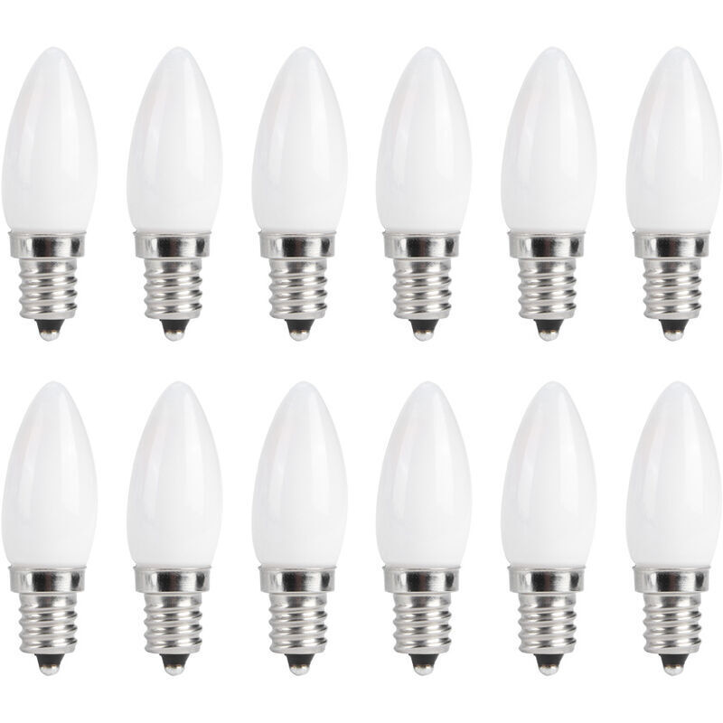 10 pièces Mini E12 LED candélabre ampoules 1.5W AC 230V pour la maison voiture armoire htel éclairage