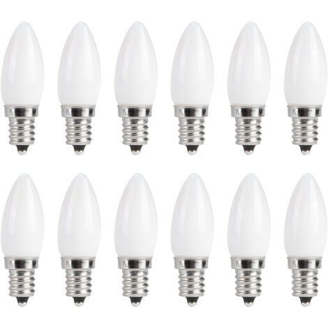 10 pièces Mini E12 LED candélabre ampoules 1.5W AC 230V pour la maison voiture armoire htel éclairage