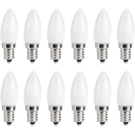 10 pièces Mini E12 LED candélabre ampoules 1.5W AC 230V pour la maison voiture armoire htel éclairage