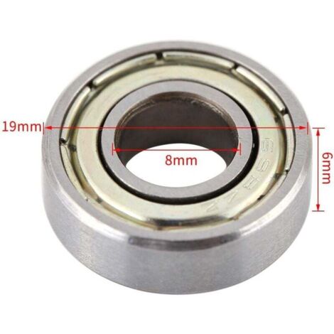 10 Pièces Mini Roulements à Billes 698ZZ 8x19x6mm Résistants à la Chaleur Acier Blindé Multi Usage