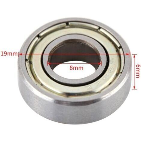 10 Pièces Mini Roulements à Billes 698ZZ 8x19x6mm Résistants à la Chaleur Acier Blindé Multi Usage