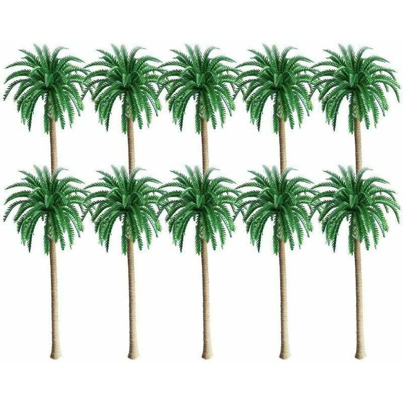 Senor - 10 Pièces Modèle Cocotier Palmier Arbre du Modèle de Paysage, Un paysage verdoyant paysage modèle Palm arbres Scenery, Cocotier Palmier