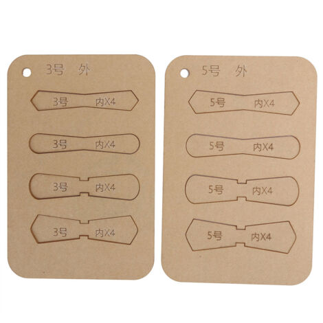 10 Pièces Modèles en Cuir Acrylique pour DIY, Tabs de Tirage Anneau D pour Fermeture Éclair, Outils de Stencil pour Artisanat
