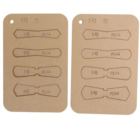 10 Pièces Modèles en Cuir Acrylique pour DIY, Tabs de Tirage Anneau D pour Fermeture Éclair, Outils de Stencil pour Artisanat