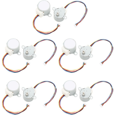 10 Pièces Moteur Pas-à-Pas Bobine Cuivre Haute Torsion DC 5V pour Ventilateur Meuble