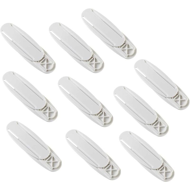 10 pièces Multiprise Support de Cables Auto-Adhésif, Fixateur mural pour bureau Fixateur pour Routeur Wi-Fi, Télécommande et Boîte à Mouchoirs Fei Yu