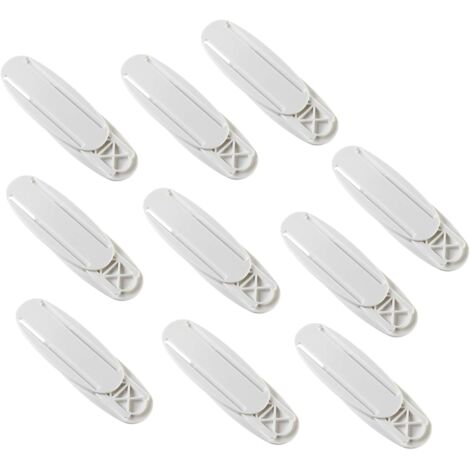 10 pièces Multiprise Support de Cables Auto-Adhésif, Fixateur mural pour bureau Fixateur pour Routeur Wi-Fi, Télécommande et Bote à Mouchoirs