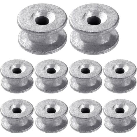 10 Pièces Oeillets De Tête De Coupe-Herbe, Tête De Débroussailleuse Oeillet, Lot De Œillets Universels Pour Débroussailleuse, Pour Tondeuse À Gazon Ou Utilisation Agricole, Argent