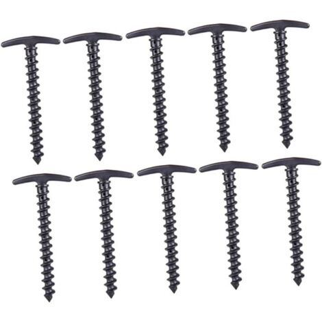 10 Pièces Ongles De Sol De Tente en Spirale Enjeux Chevilles Lourd Devoir Crochets De Camping Clous De Sol pour Tente Piquets De