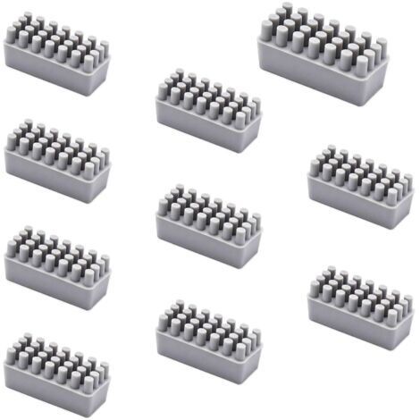 10 Pièces Panda Buses en Silicone pour imprimante 3D Bambu Lab P1P/P1S/X1/X1C/X1E, Double Têtes de Rechange en Silicone, Buses en Silicone pour Imprimante 3D