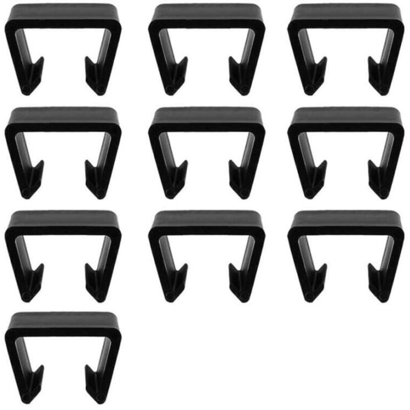 10 Pièces Patio Meubles Agrafes, 6.3CM Clips de Canapé D'extérieur en Plastique Clips de Fixation pour Meubles en Osier Robustes Connecteur