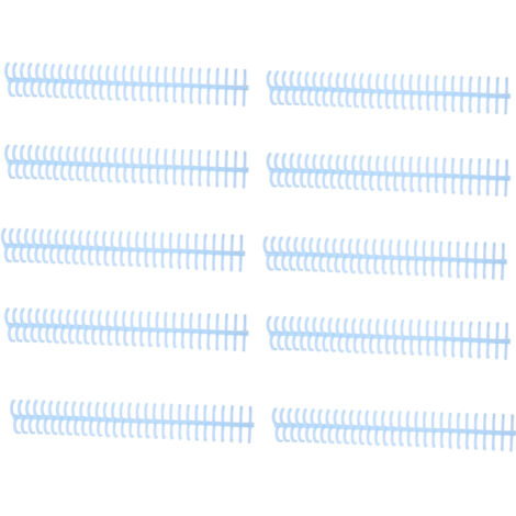 10 Pièces Peigne Spirale 30 Trous pour 130 Feuilles, 16mm Diamètre, Kit Reliure Bleu Clair
