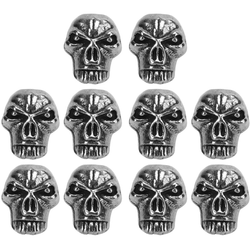 10 pièces Perles Paracord Alliage pour Bracelet DIY, Accessoires Lanyard Couteau et Porte-clés