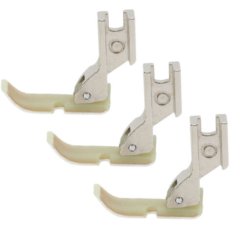 10 pièces Pied de Biche Industriel pour Machine à Coudre T36N, Acier Inoxydable et Plastique Portable 3x3x1cm