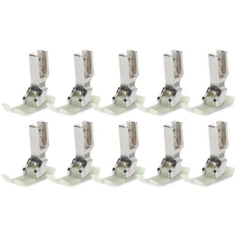10 Pièces Pied Presseur pour Machine à Coudre Industrielle en Acier Inoxydable Plat - Accessoires MT‑18