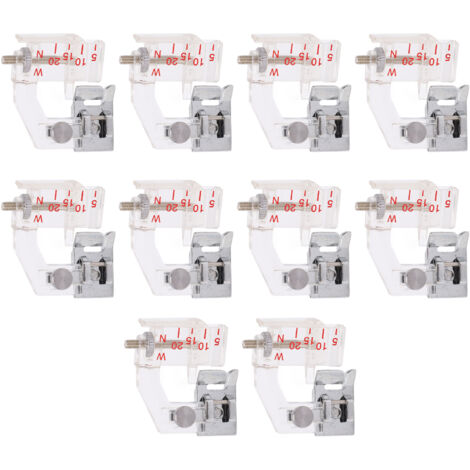 10 Pièces Pied Presseur Réglable Largeur Housse Couture Antirouille Durable Accessoires Machine à Coudre Maison