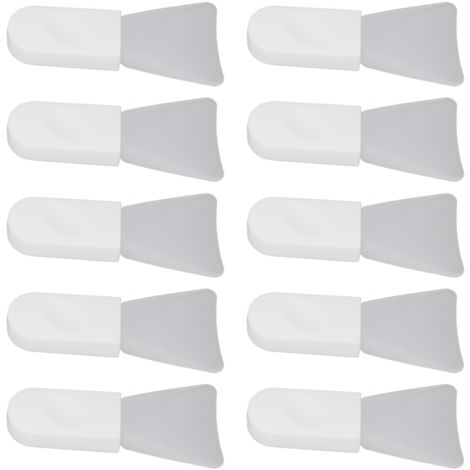 10 pièces Pinceau Applicateur Visage en Silicone pour Masque, Crème et Soins Corps, Spatule Beauté Mini Forme Pouce