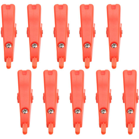 10 Pièces Pinces Crocodile Dorées 25mm pour Connexions Électriques Positif Négatif J.60043R