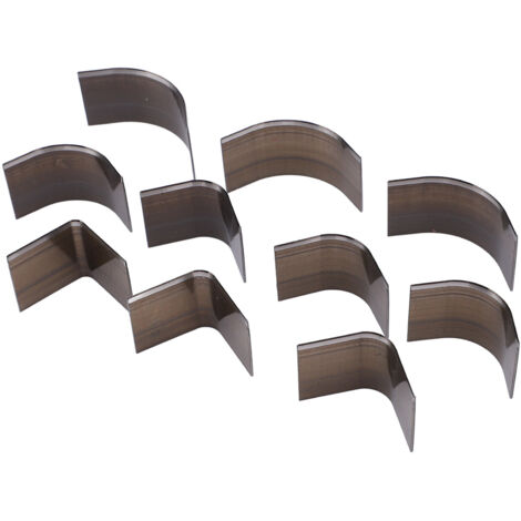 10 Pièces Poinçon à Cuir en Forme d'Arc avec Lames en Acier Carbone Haute Résistance - Kit de Perçage Durable et Portable