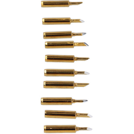 10 Pièces Pointes de Fer à Souder Dorées, Accessoires de Remplacement pour Soudure 60W900M-T-SK