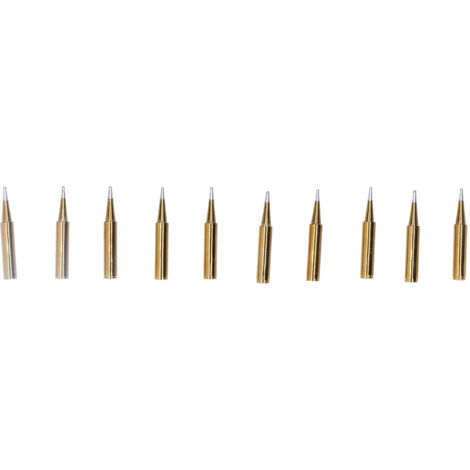 10 Pièces Pointes de Fer à Souder Dorées, Accessoires de Remplacement pour Soudure 60W900M‑T‑B