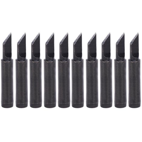 10 Pièces Pointes de Fer à Souder Noir Chauffage Interne pour Série 936/937/938 Pièces Détachées 900MT1.5K