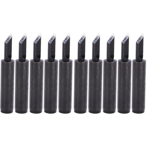 10 Pièces Pointes de Fer à Souder Noires à Chauffage Interne pour Modèles 900M, 900MESD, 900MTSK