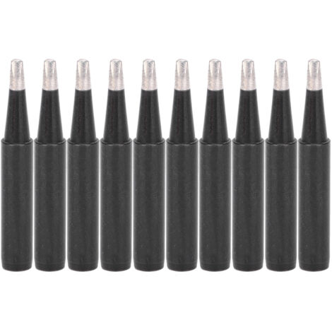 10 Pièces Pointes de Fer à Souder Type Chauffage Interne Noir Accessoires 900M-T-2.4D