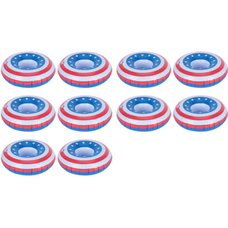 10 pièces Porte-gobelets flottants pour piscine, jouets de bain amusants, accessoires de piscine gonflables