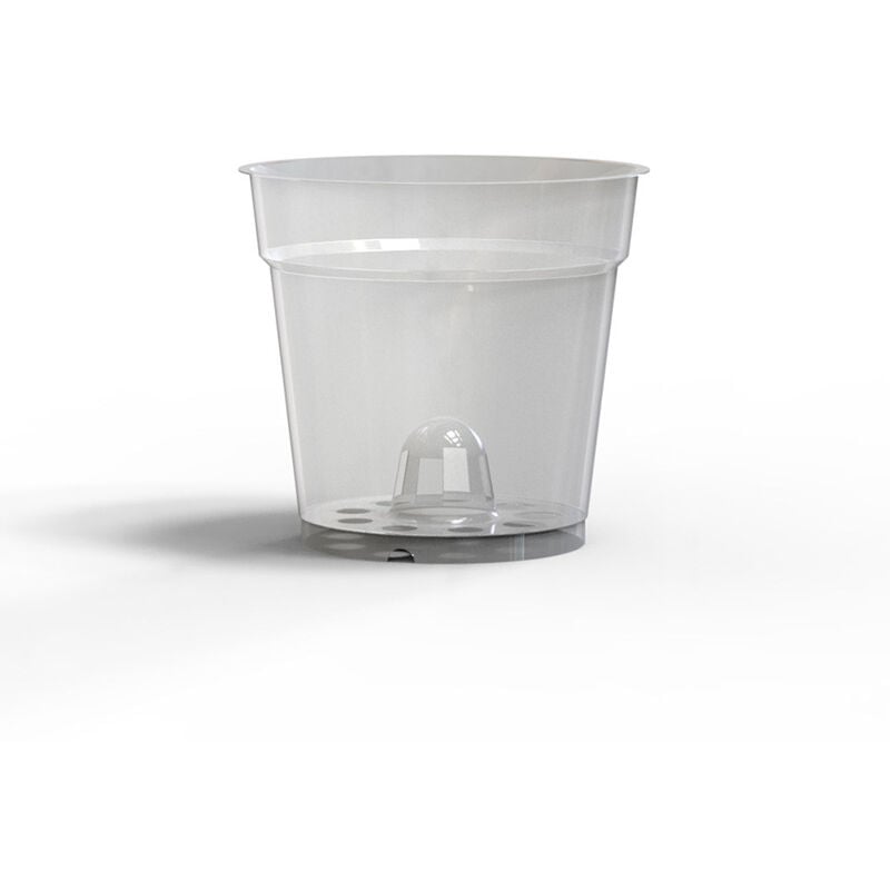 10 pièces Pot Fleurs Transparents Plastique Pot de Fleur,3.5' - transparent