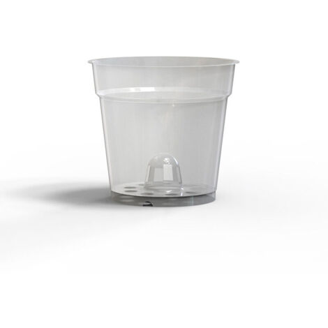10 pièces Pot Fleurs Transparents Plastique Pot de Fleur，3.5"