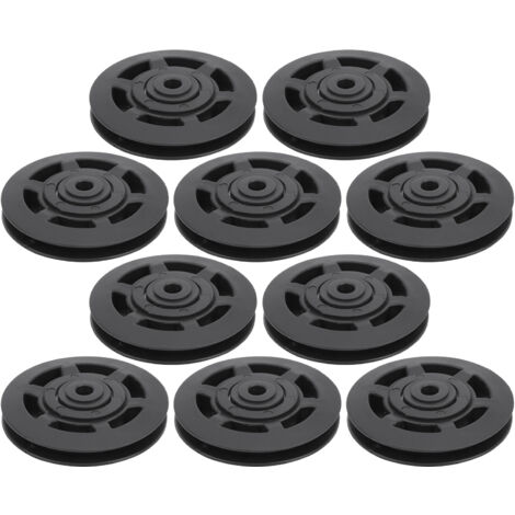 10 Pièces Poulies à Roulement Universelles 95mm pour Équipement de Fitness et de Gym