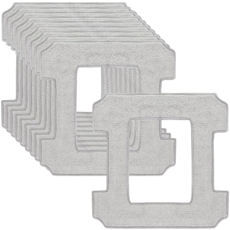 10 Pièces pour Ecovacs Winbot W1 Pro/W1/W2 Omni/W2 Microfibre Serpillère Rechange Kit, Microfibre Lingette Robot Lave Vitre pour Ecovacs Winbot, pour