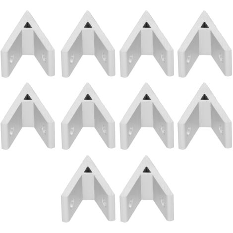 10 Pièces Profilé d'Angle en Aluminium 45° Accessoires de Connexion pour Cadres 30x30