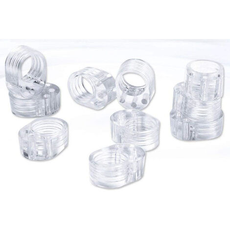 10 Pièces Protection Poignee Porte - Butée de Porte en Silicone - Butoir Poignée de porte en PVC - Stop Porte Non Toxique Transparent - Protéger le Mur - Stoppeur fenêtre(Bague Simple)