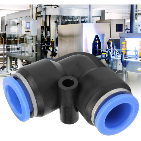 10 Pièces Raccord Coude à 90° Rapide pour Tuyau Pneumatique 12mm - PV-12