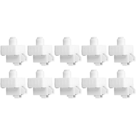 10 Pièces Raccord Rapide 1/4 de Pouce Réducteur de Pression Régulateur pour Filtre à Eau 0‑220V