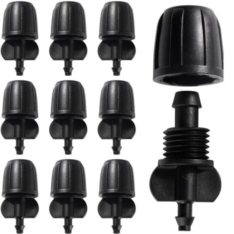 10 Pièces Raccords D'irrigation Goutte à Goutte, 2-Voies Raccord de Tuyau D'Irrigation pour Tube 8/12 mm à 4/7 mm, Connecteur D'Irrigation Goutte à Goutte, pour Jardin, Pelouse