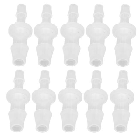 10 Pièces Réducteurs de Tuyaux en PP pour Pompe à Air d'Aquarium, Adaptateurs pour Tuyaux en Silicone 3.9-6.4 mm