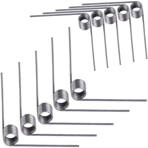 10 Pièces Ressort de Torsion Ressort de Rappel Diamètre du Fil 0 5mm Diamètre Extérieur 5mm Angle 90° pour réparations à Domicile