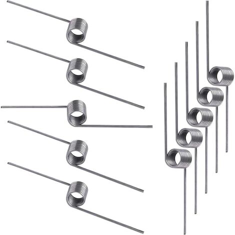 10 Pièces Ressort de Torsion, Ressort de Rappel, Diamètre du Fil 0,5mm, Diamètre Extérieur 5mm, Angle 180°, pour réparations à Domicile