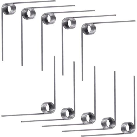 10 Pièces Ressort de Torsion, Ressort de Rappel, Diamètre du Fil 0,7mm, Diamètre Extérieur 4mm, 6 Tours, Angle 90°, Pour Réparations à Domicile