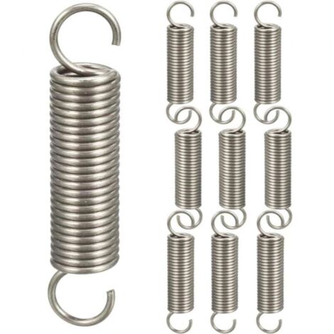 10 pièces ressorts de tension à double crochet, assortiment de ressorts à crochet à ressort de compression