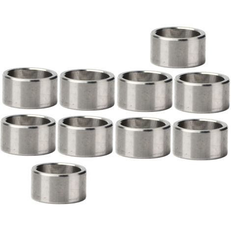 10 Pièces Rondelle Entretoise 15mm OD 12mm ID Rondelle en Acier Inoxydable Entretoise pour Accessoires de Maison et de Voiture Rondelles Plates (3515-0015-0080)
