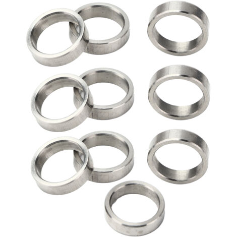 10 Pièces Rondelles de Calage 15mm Diamètre Extérieur 12mm Intérieur Acier Inoxydable
